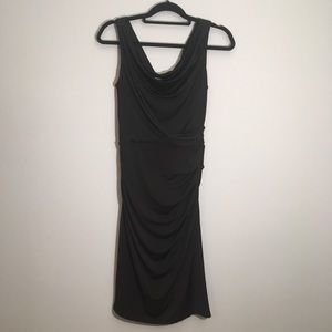 Maggy London Draped Little Black Dress Size 8
